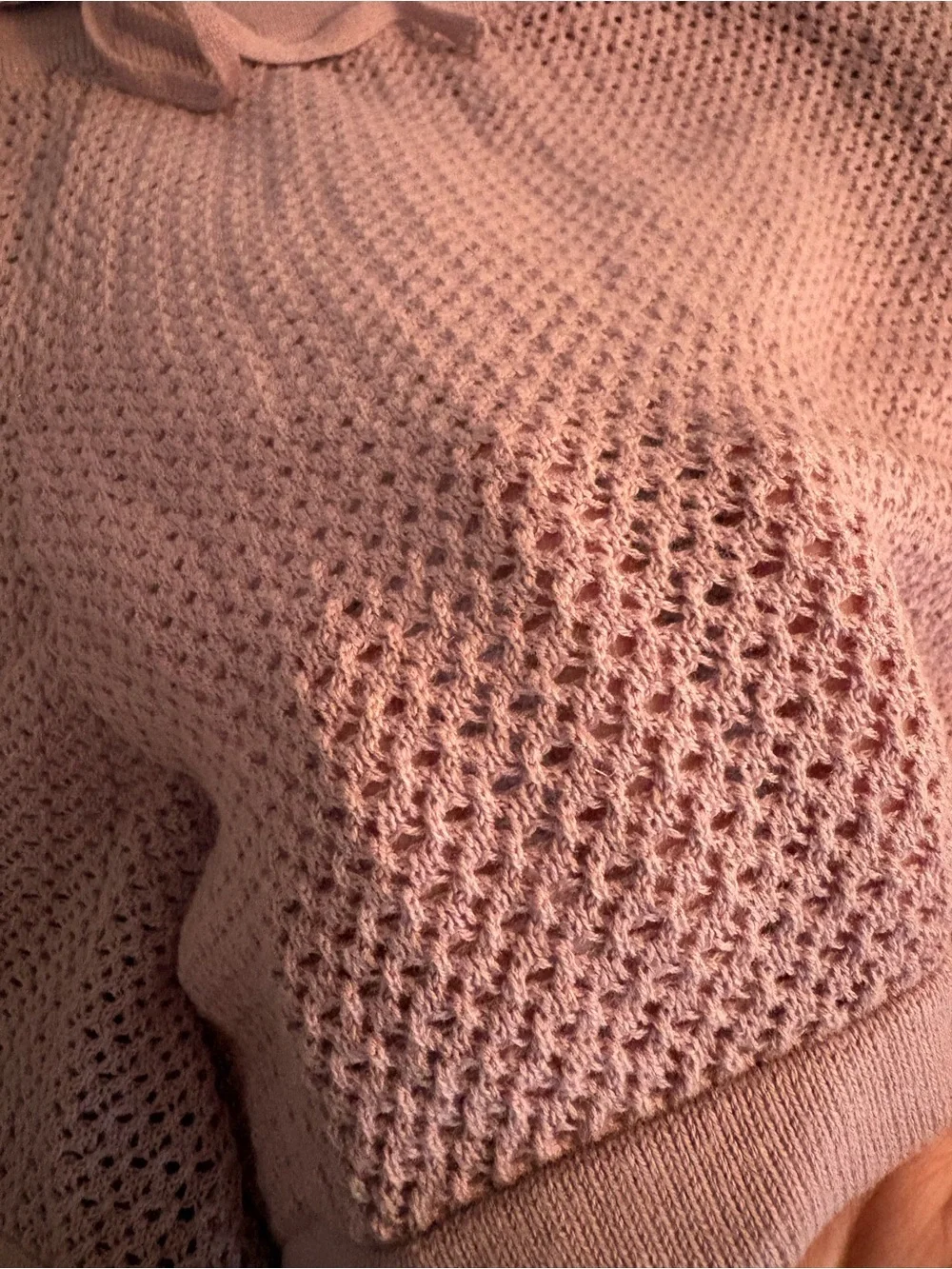 Pact Beachside Linen Crochet Shorts Pink XL Coverup Sheer Elastic Waistband Pool
